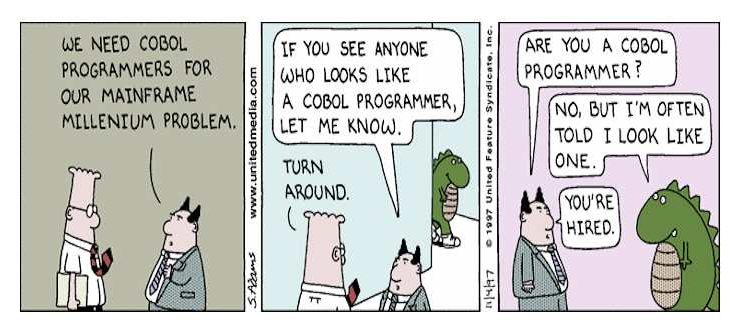 COBOL: Completely Obsolete But Omnipresent Language