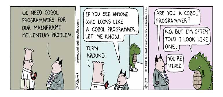 COBOL: Completely Obsolete But Omnipresent Language