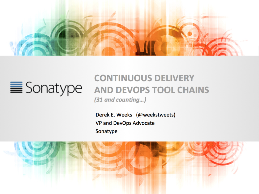 CD and DevOps tool chain