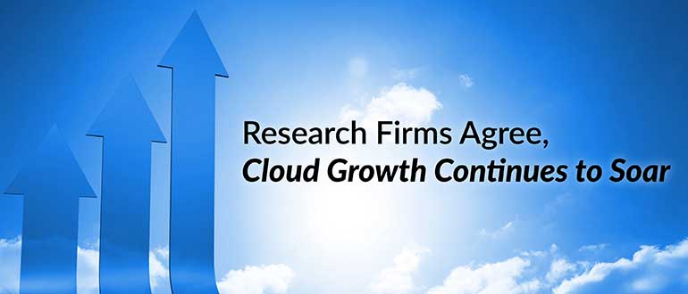 Research Firms Agree, Cloud Growth Continues to Soar