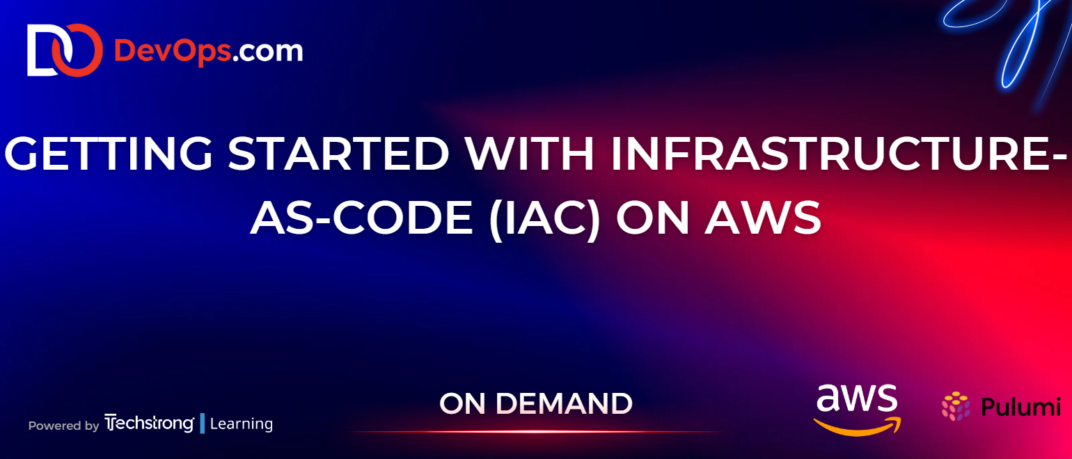 Getting Started With Infrastructure-as-Code (IaC) on AWS - Sign Up