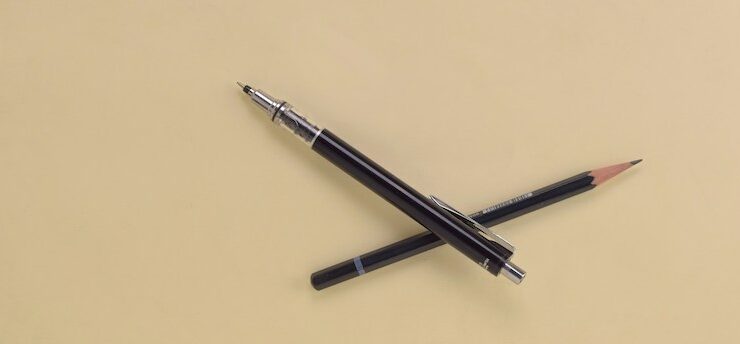 two pens.