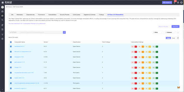 Lineaje screenshot
